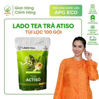 Trà Atiso Ladophar Dạng Gói 100 Túi Lọc Giúp Tăng Cường Sức Khỏe Làm Mát Gan,Thông Mật, Lợi Tiểu