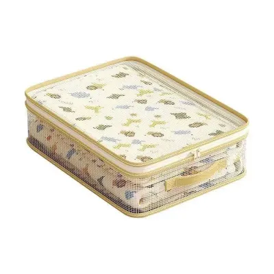 Visible Mesh Storage Bag Dustproof Mold Proof Organizer Bag for Household Bed Sheets and Clothes
