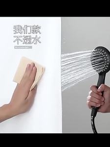 Bathroom Shower Curtain Screen Panel Bathroom Shower Curtain Thickened Bathroom Advanced Retro Hanging Curtain Shower Screen Panel Shower Curtain Rod Set