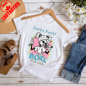 [Local Stock] VCC  Dorks Rock! Dork Diaries Women T Shirt World Book Day Protagonist Writers Books Tee Tops Creativity Short-sleev Cotton Tops