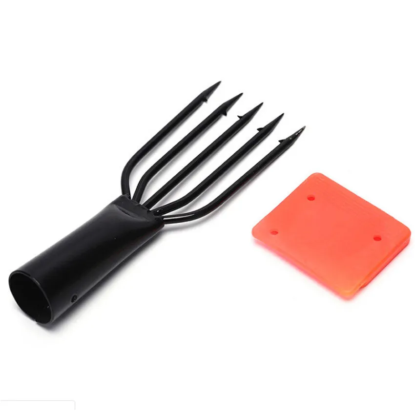 ☆Same Day Shipping☆ 4/5 Prong Prong Barbed Gig Fork Hook Fishing Spear  Spearhead Fork Harpoon Tip with Barbs Diving Spear Gun Head Fishing Tools  HSQ-Harpoon-Tip