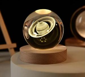 Lampu Tidur Hias 3D Led Kristal Mini