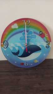 Jam Dinding Analog Kaca Rohani Jonah Kristen Katolik GWC 6906