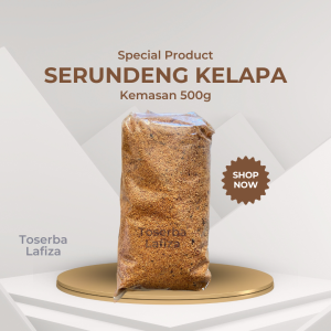 Serundeng Kelapa Asli Kemasan 500g - Serundeng khas daerah ciamis