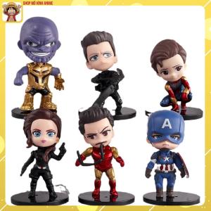 Bộ 6 Mô Hình New Avengers Các Nhân Vật Siêu Anh Hùng Cao 10cm Trang Trí Decor Phòng Làm Việc Quà Tặng Sinh Nhật