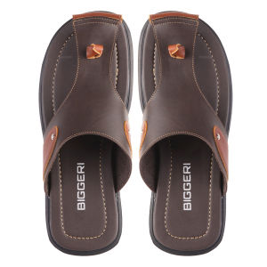 BIGGERI Sandal Jepit Pria Big SIze 44 45 46 47 Kulit Aladin Ukuran Besar Jumbo Berkualitas BG 392