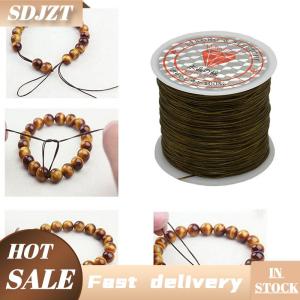 SDJZT 50m mạnh mẽ căng đàn hồi dây dây dây vòng đeo tay vòng cổ chuỗi hạt 0.5mm
