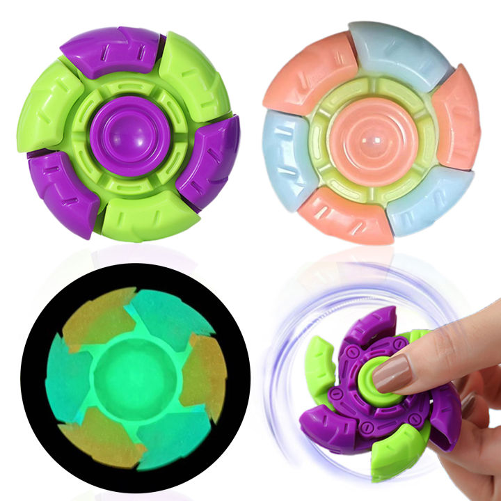 Transformable Fidget Spinner Transformable Spinner Fidget Toy Stress Anxiety Relief Portable Kids ...