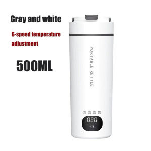 [SG Ready Stock] 500ML Portable Travel Kettle/6 Pre-Set Temperatures Keep Warm Portable Mini Electric Smart Water Kettle