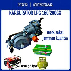 KARBULATOR LPG GX160 200 SAKAI/ KONVERTER KIT GENSET AIR HYBRID BENSIN KE LPG MURAH