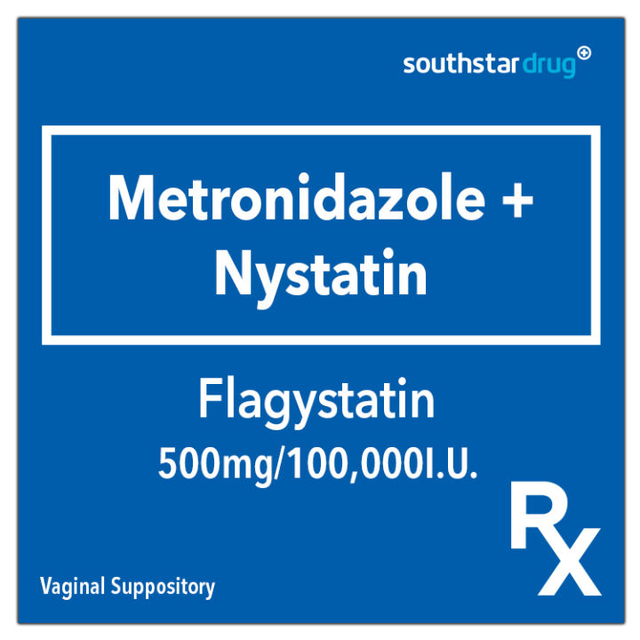Rx: Flagystatin 500mg / 100,000 IU Vaginal Suppository