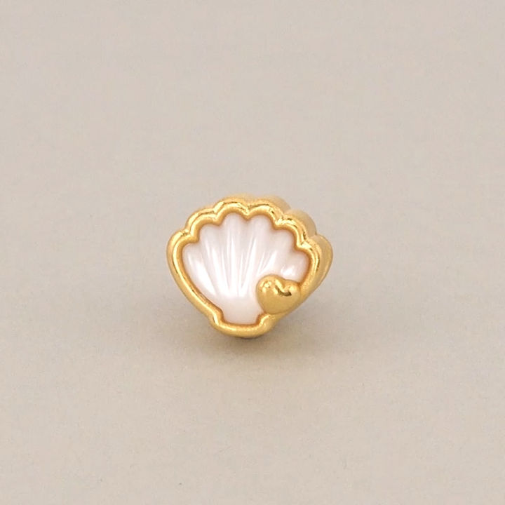 Chow Sang Sang 周生生 Charme Mini Charme Lovely Tales 999 Gold Mother of Pearl Shell Mini Charm 92649C (31 May-8 June Buy 1 charm free 1 bracelet)