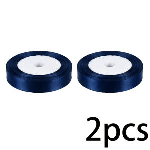 (2pcs/pack) 15mm single face Satin Ribbon Webbing Decoration Gift Christmas Ribbons