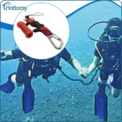 Scuba Diving Lanyard Portable Diving Camera Lanyard Lightweight Spring Coiled Lanyard for Camera Tools flashlights Dive Lights