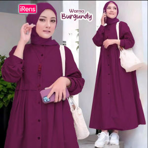 Midi Dress Zasqia Gamis Wanita Terbaru 2025 By Irens Indonesia