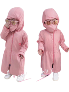 [Tặng Khẩu Trang+Túi Rút Cao Cấp]Áo Khoác Chống Nắng Toàn Thân Cho Bé DLKIDS DL08 Váy Chống Nắng Trẻ Em Cao Cấp Chuẩn Form Chất Mát Chống Tia UV