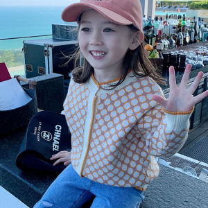 WANDER เสื้อกันหนาวดญ เสื้อไหมพรมเด็ก การออกแบบแฟชั่นเกาหลี เสื้อคาร์ดิแกนเสื้อสเวตเตอร์กระดุมแถวเดียวของเด็กผู้หญิง231127