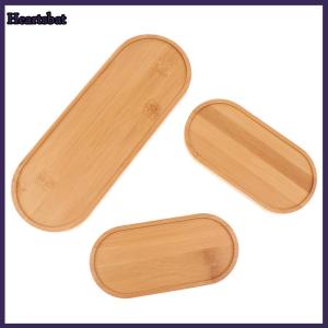 [Heartsbat] Multi Bamboo Tray Wood Saucer Flower Pot Tray Cup Pad Coaster Plate For Kitchen Decorative Plate Creative Coaster Coffee Cup Mat