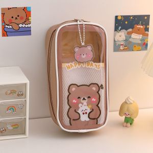 Pensil case tempat pensil aesthetic Korea premium import tempat pensil kawaii lucu organizer box pencil