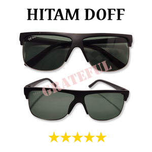 FREE CASE - Kacamata Gaya Hitam Clubmaster Kotak Lensa Anti Silau Uv Cocok Untuk Di Pakai Ke Pantai Hiking Bisa Di Pakai PRIA WANITA Motif Polos & Motif Macan - GAYA KOREA STYLE