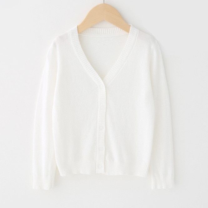 0-12 Years Children Pink Girls Cardigan Sweater Heart Baby Toddler