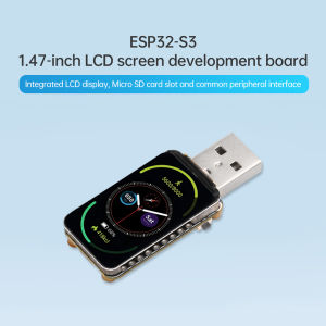 ESP32-S3 1.47 Inch Display Development Board 172×320 262K Color 16MB Flash 240MHz Wifi Bluetooth Onboard Micro SD With Color