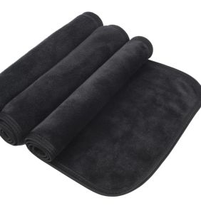 Khăn gội đầu SPA Massage MÀU ĐEN 26x2630x5035x75 hàng nhập khẩu dày dặn không phai màu thấm hút tốt.