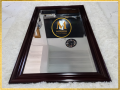 WALL MIRROR WITH WOOD FRAME (Salamin) size: 40 inches by 24 inches. 