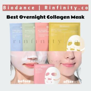 Biodance Best Overnight Collagen Mask - Collagen/ Hydro Cera-Nol/ Niacinamide/ Sea Kelp (1ea/4ea)