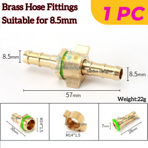 1 pair 8.5mm Power Sprayer hose fittings Brass Pressure Washer Carwash Nozzle Hose Connector