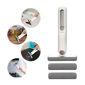 Alat Pel Mini Portable Pembersih Kaca Pembersih Dapur Pel Busa Collodion Mop Mini Spons Mop