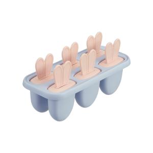 Inochi Kari Bunny-Ear Popsicle Mold – BPA-Free 4-Compartment Ice Cream Tray with Antibacterial Ag+ Technology
