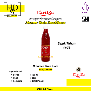 [620ml] Kartika Sirup Aneka Rasa Segar Pilihan Keluarga Cocok untuk Acara & Sehari-hari