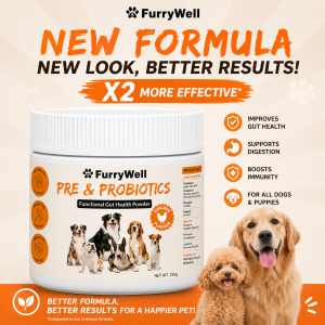 FurryWell Gut Restore Powder for Dogs | Restore immunity gut balance skin & digestive health