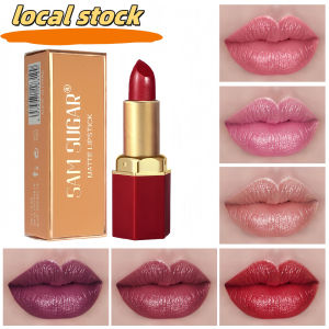 SAMSUGAR 【2-3 days delivery】Lipstick Waterproof Non-sticky lip gloss ลิขวิดลิปสติก ลิปแมตติดทนนาน Moisturising Long-lasting lipstick ลิปสติก Smooth glossy ลิปกลอส