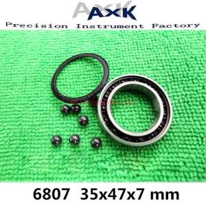 6807 Hybrid Ceramic Bearing 35x47x7 Mm Abec-3 ( 1 Pc ) Bicycle Bottom Brackets & Spares 6807rs Si3n4 Ball Bearings