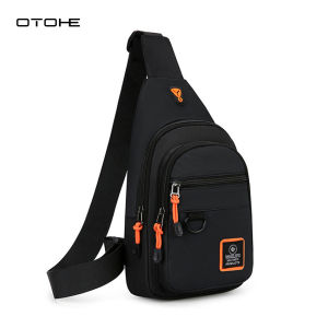 OTOHE Men Chest Bag Fashion Shoulder Bags Sling Chest Bag Cross Body Bag Messenger Bag Waterproof Cross Body Bag Large Capacity Sling Bag Simple Casual Sport Street Bag Student Teenager Bag
