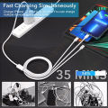 3 In 1 Type C Micro USB Apple Iphone Charger Cable Mobile Phone USB Cord USB-C Charging Cable Cable for Micro USB Charger Cable for iPhone Xs Max XR X 8 7 OPOO Redmi Huawei 3 in 1 USB C Fast Data Charging Cord. 
