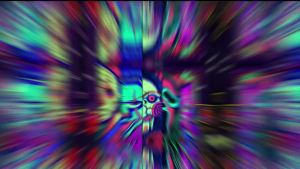 Ready stock sa local warehouseBlacklight Art Halloween Wall Decoration Psychedelic Blacklight Horror Face Tapestry Tapestry for parties in the dark suitable for the bedroom 、 Living Room Decoration