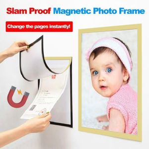 A4 Magnetic Display Frame Board Wall Stick Frame Photo Certificate OfficeSelf-adhesive Picture Frame Wall Sticky