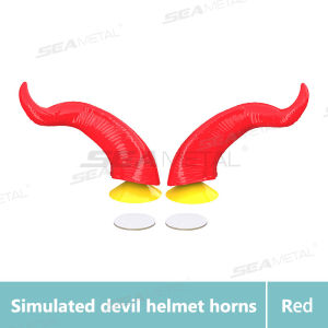 SEAMETAL Simulation Helmet Decoration Devil Horns Super Cool Funny Motorcycle Motorcycle Electric Car Helmet Suction Cup Horns