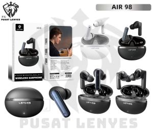 AIR98 - Handsfree Bluetooth LENYES AIR-98 Wireless Headset Bluetooth 5.3 ANC Smart Touch Earphone Hifi Stereo Earbuds