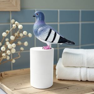 SEEMAY Chim Xanh Sáng Tạo Máy tạo bọt xà phòng Vật liệu ABS Hình Dáng Chim Bồ Câu Máy phân phối xà phòng không chạm Thiết Kế Sáng Tạo Có thể nạp lại Máy Phân Phối Xà Phòng Tự Động Sử dụng tại nhà