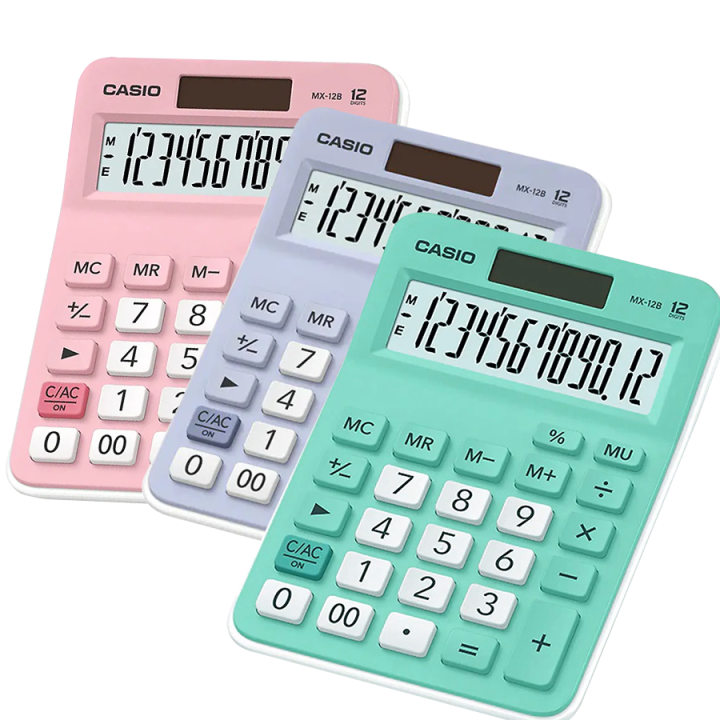 Canon MX-12B Calculator Green Pink Blue 147mm(D) x (W