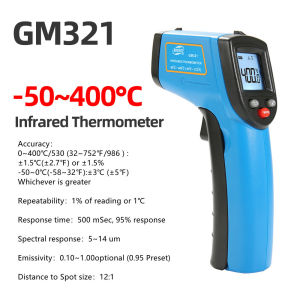 【ซื้อ1แถม1】เครื่องส่งสัญญาณอุณหภูมิอินฟราเรดแบบดิจิตอลอุณหภูมิสัมผัส-50-950 ° C มือถือเทอร์โมมิเตอร์ความแม่นยำสูง