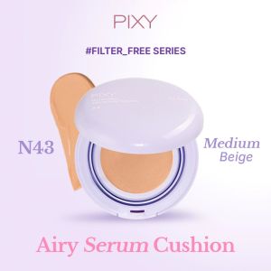 PIXY Filter Free Airy Serum Cushion Glow || Bright Glowy Finish Longwearing Airy Feeling || UV Protection