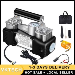 12V Car Truck Air Compressor Heavy Duty Portable Air Compressor Automotive Inflation Pump Portable Dual Purpose Air Pump