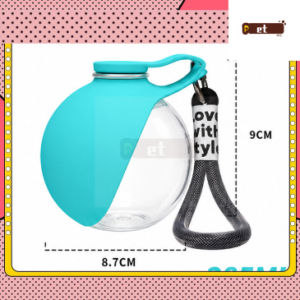 304 Stainless Steel Pet Water Bottle Portable Dog Travel Water Dispenser Bowl Leak Proof with Water