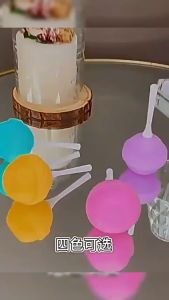 Suomi Silicone Ice Molds with Removable Lids Reusable Silicone Popsicle Mold DIY Lollipop Mold 1Pc