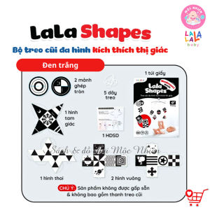 Đồ chơi treo cũi đa hình 5D Lala Shapes kích thích thị giác cho bé sơ sinh - Lalala baby
